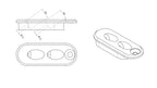 Cable guide Downtube - 2 stopper